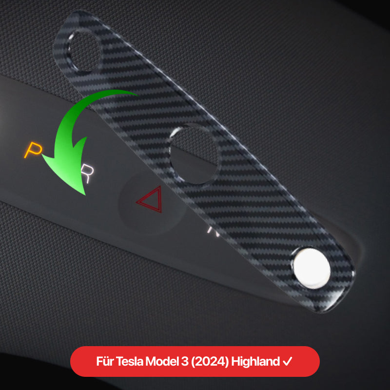 Innenraum Leselampe Schutz Cover Nachtlicht Abdeckung im Carbon-Look für Tesla Model 3 (2024) Highland im EV Motion Shop