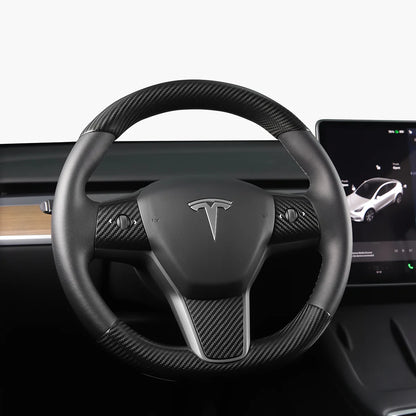 TPARTS Echt Carbon Lenkrad Cover für Tesla Model 3 / Y (Pre-Facelift) bei EV Motion Shop